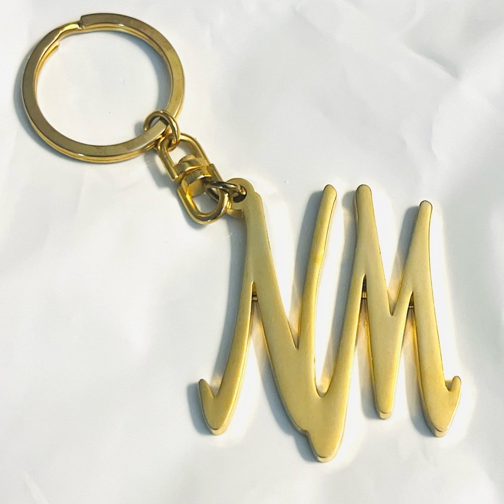 Neiman Marcus Gold Monogram Keychain - Picture 3 of 4